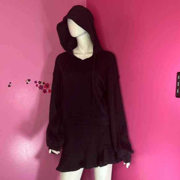 Free People Mini Skirt Set "Social" black size XS - Picture 3 of 11